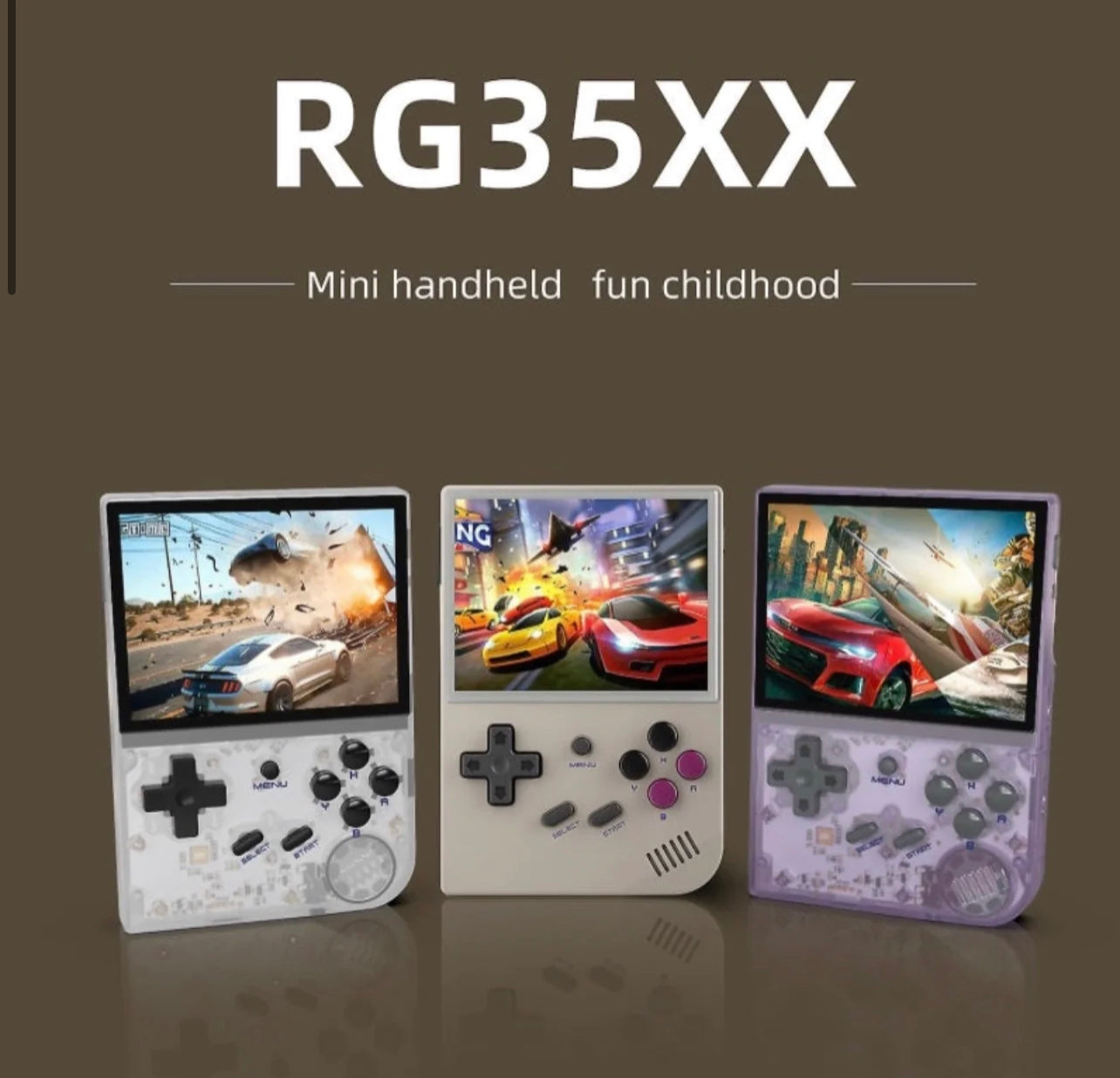 جهاز ألعاب فيديو كلاسيكي rg35xx يتميز بشاشة فيديو ips كاملة بحجم 3.5 بوصة