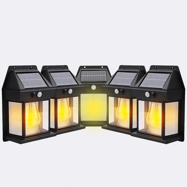 Combo 5 Solar Lights with 1 Panel